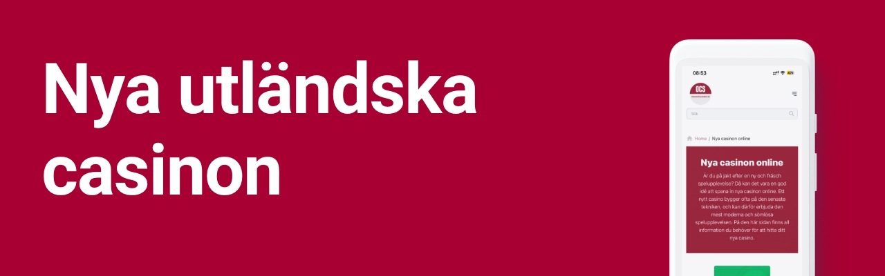 Nya utländska casinon